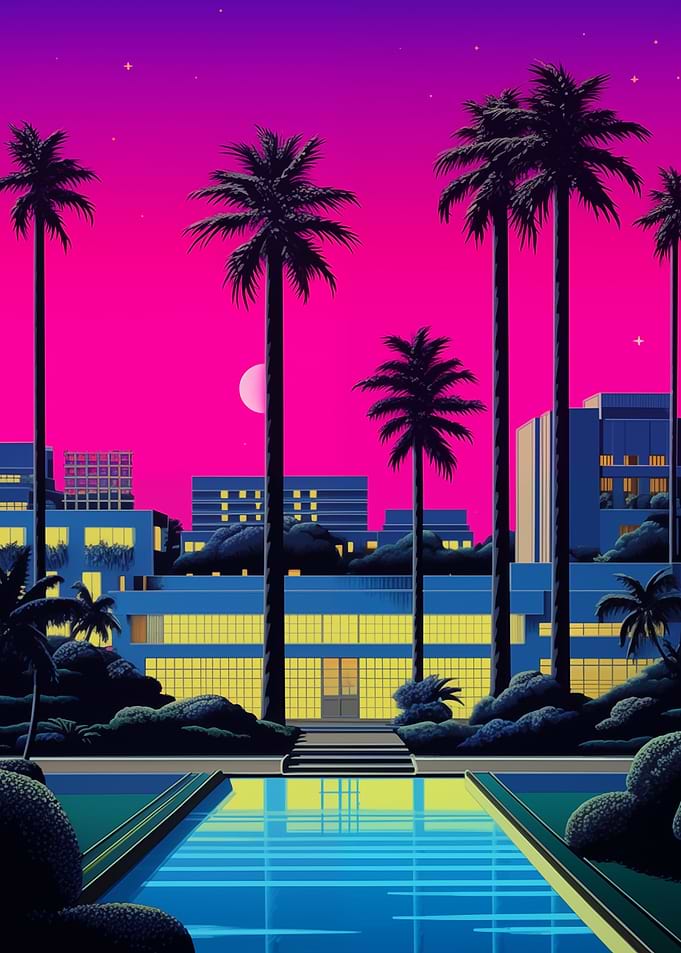 Gymnasium In Summer Night