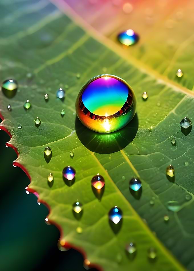 Water Drop Rainbow Light