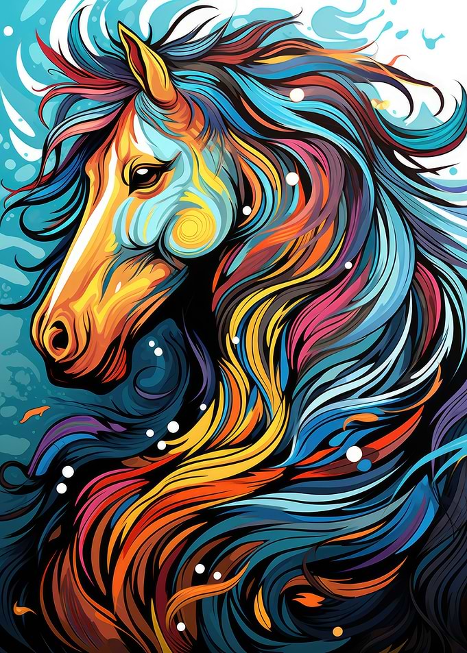 A winter horse