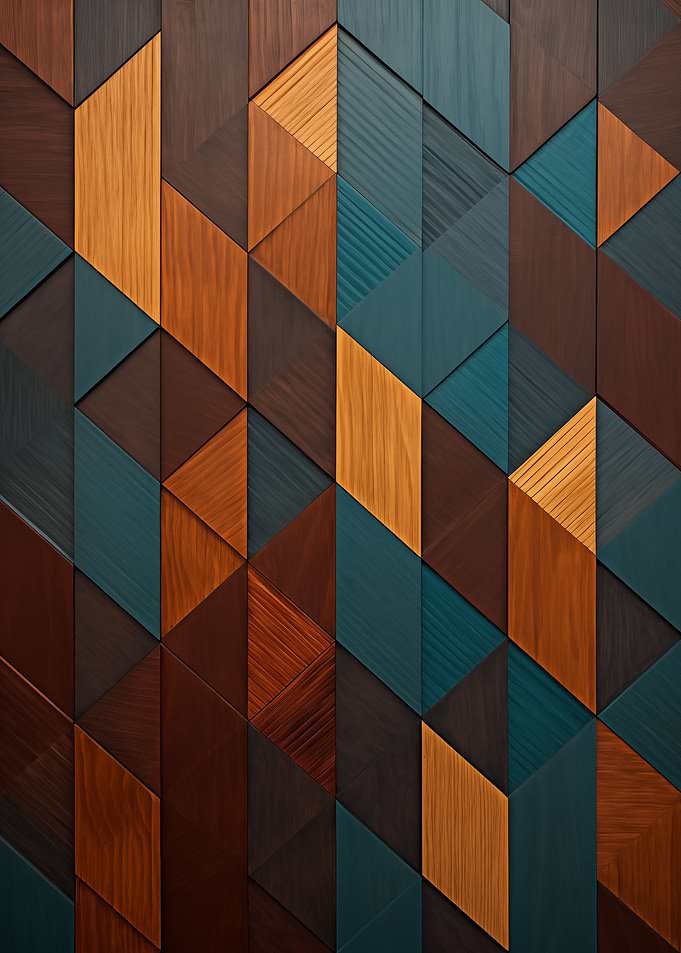 Geometric Wood Pattern