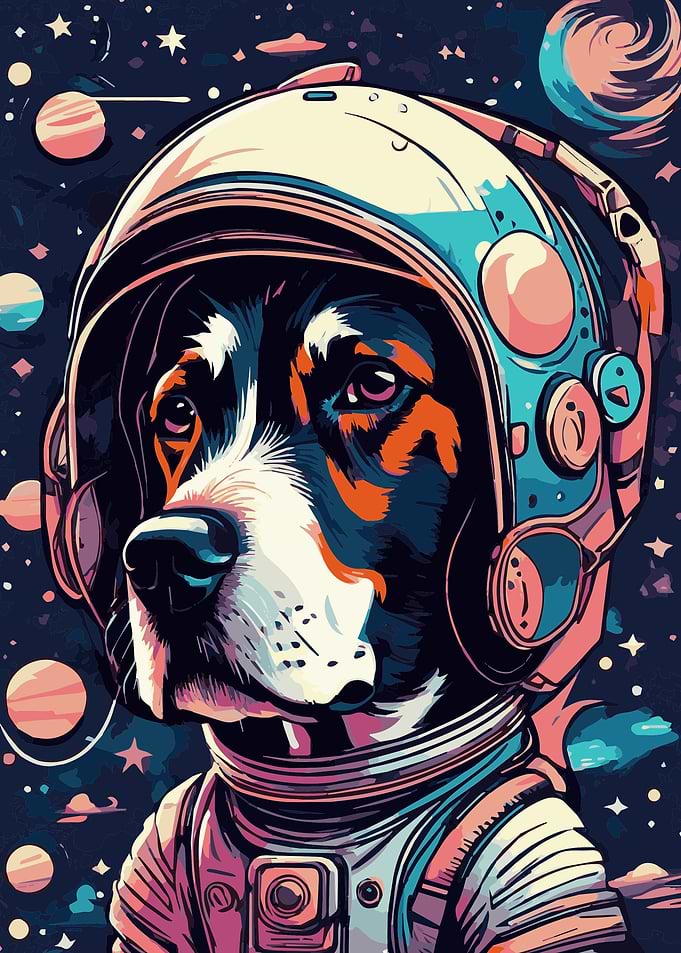 Astronaut Dog 6