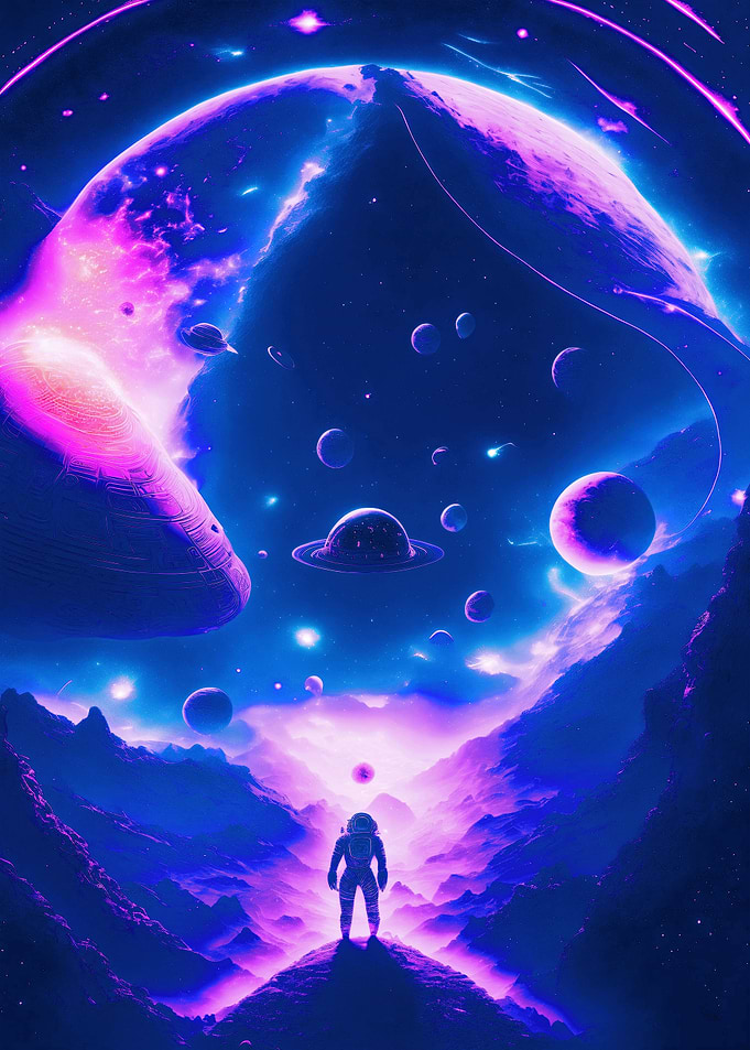 Astronaut Cyberpunk