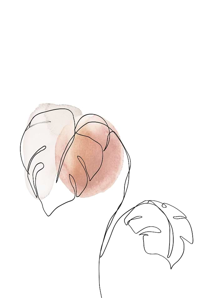 Tropical leave minimalist