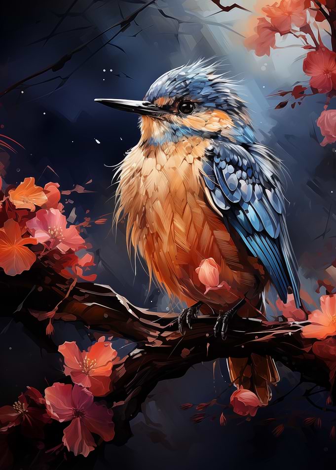 Blue bird art