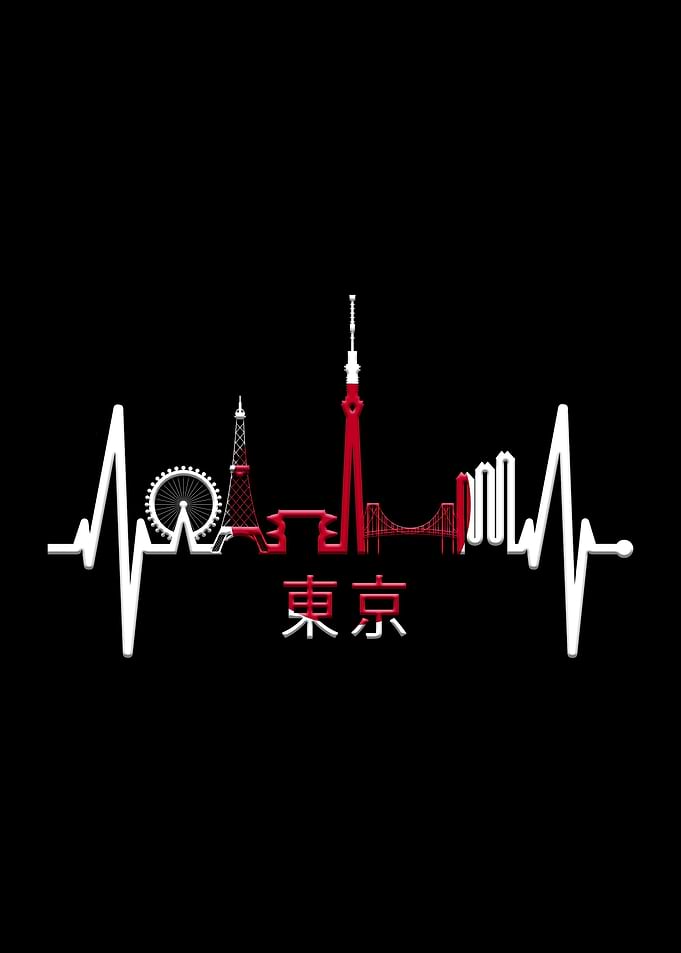 Tokyo Skyline Heartbeat