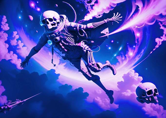 Astronaut Cyberpunk