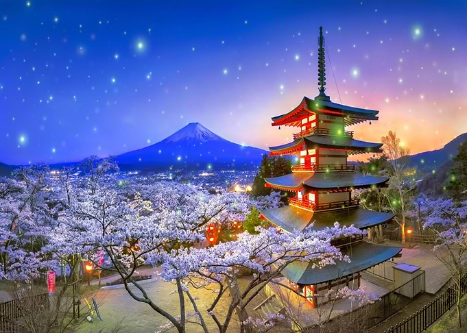Chureito Pagoda and Fuji