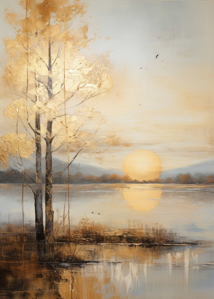 Gold Leaf Lake Sunrise