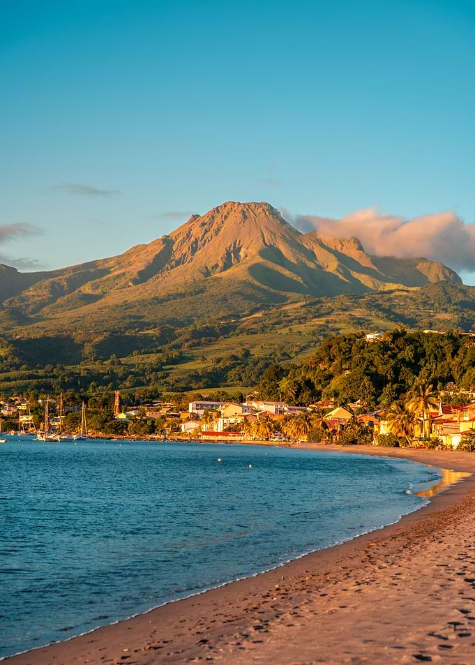 Montagne Pelee Sunset
