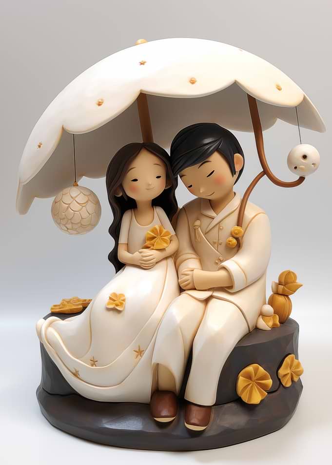 Artful Chinese Love pair