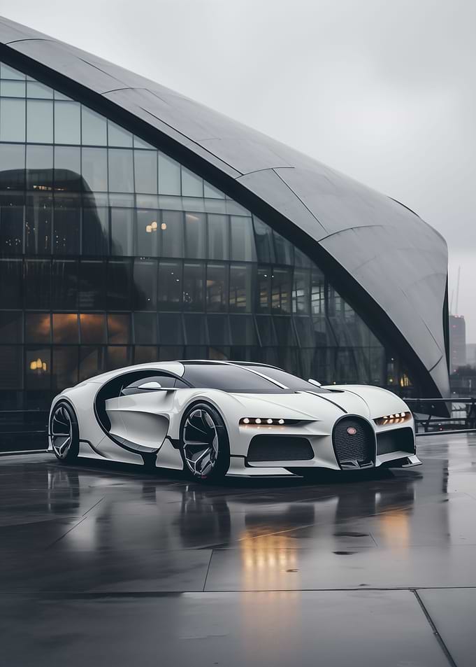 White Bugatti