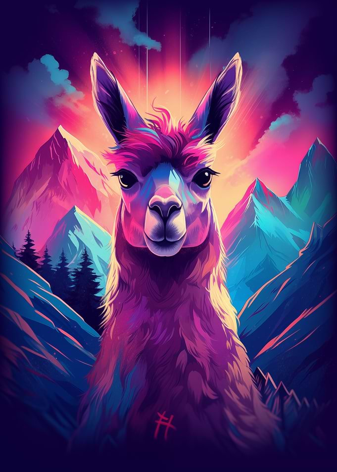 Synthwave Llama