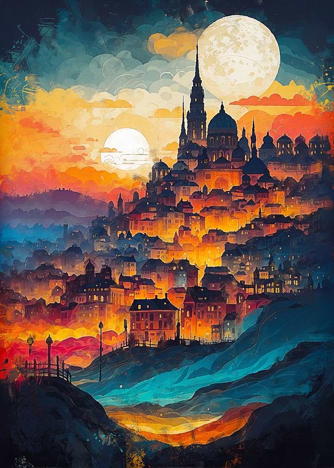 Art Of Beautiful Town