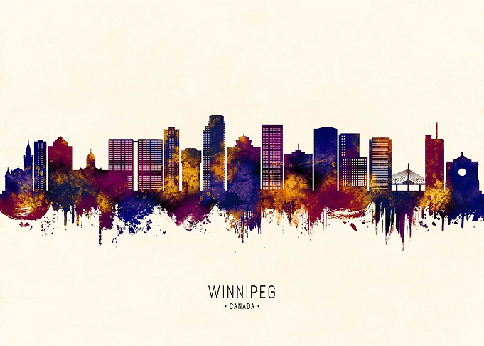 Winnipeg Manitoba Skyline