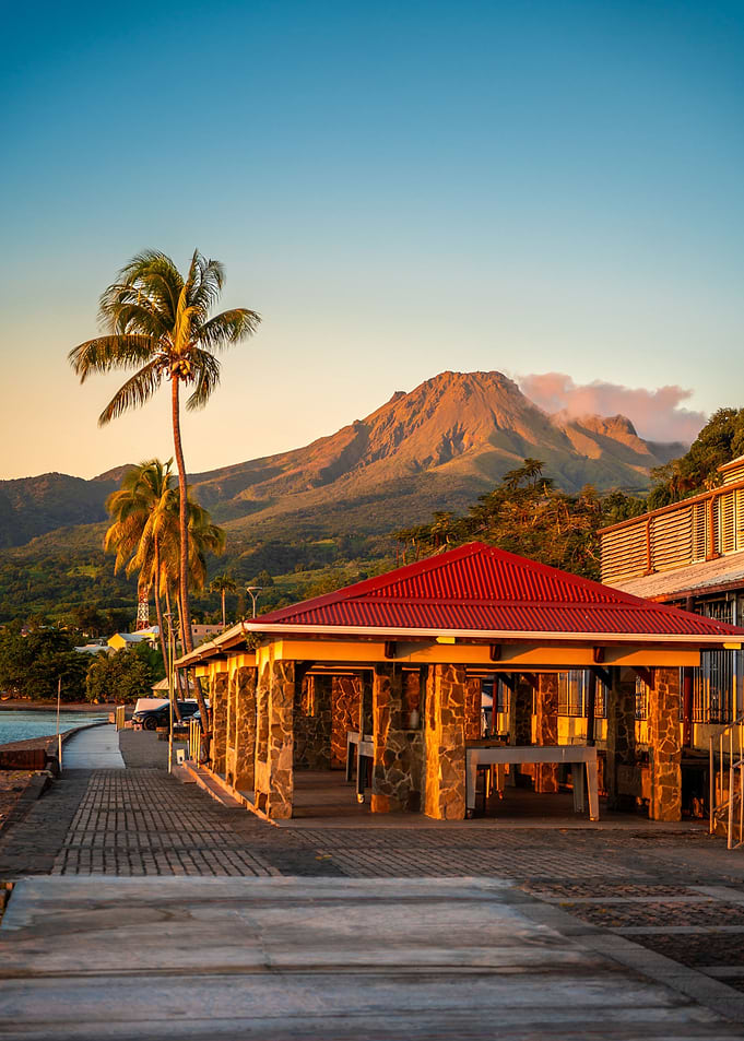 Montagne Pelee Sunset