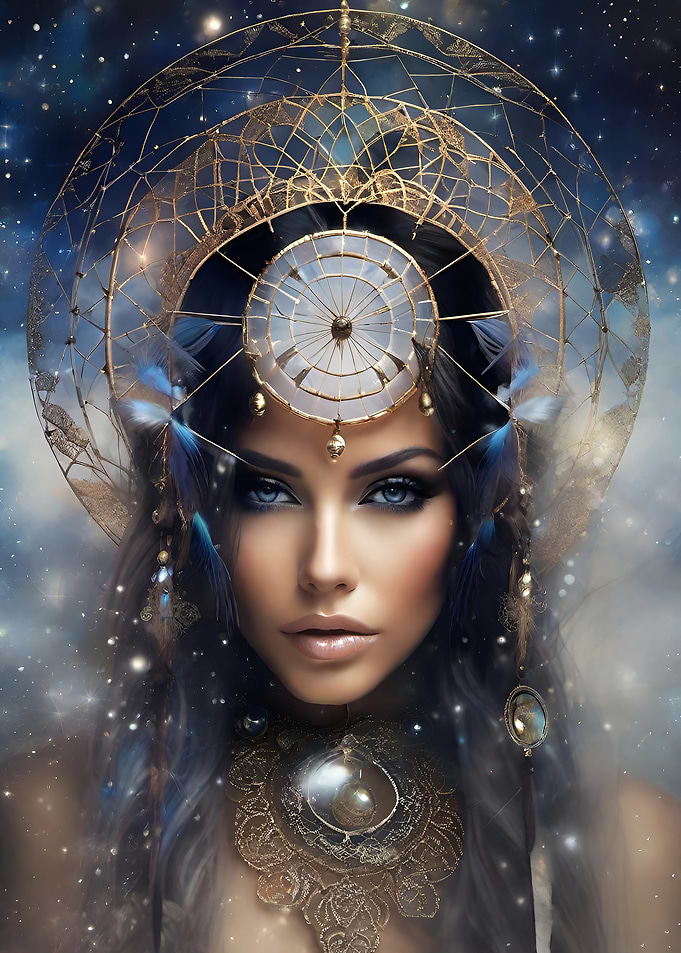 Woman Dream Catcher 1798