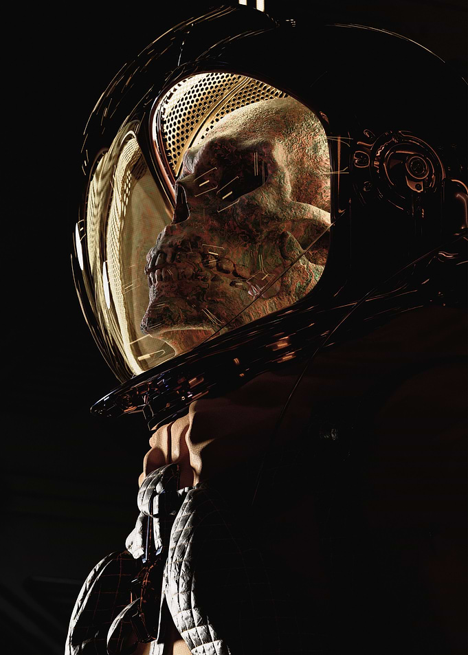 Space Skull abstract