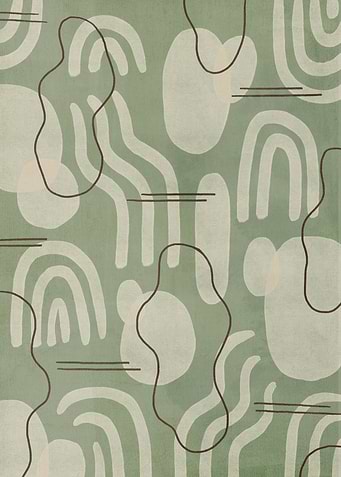 Naive Abstract Green Art