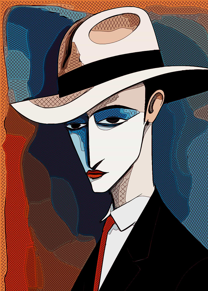 Geometric Man Portrait 5
