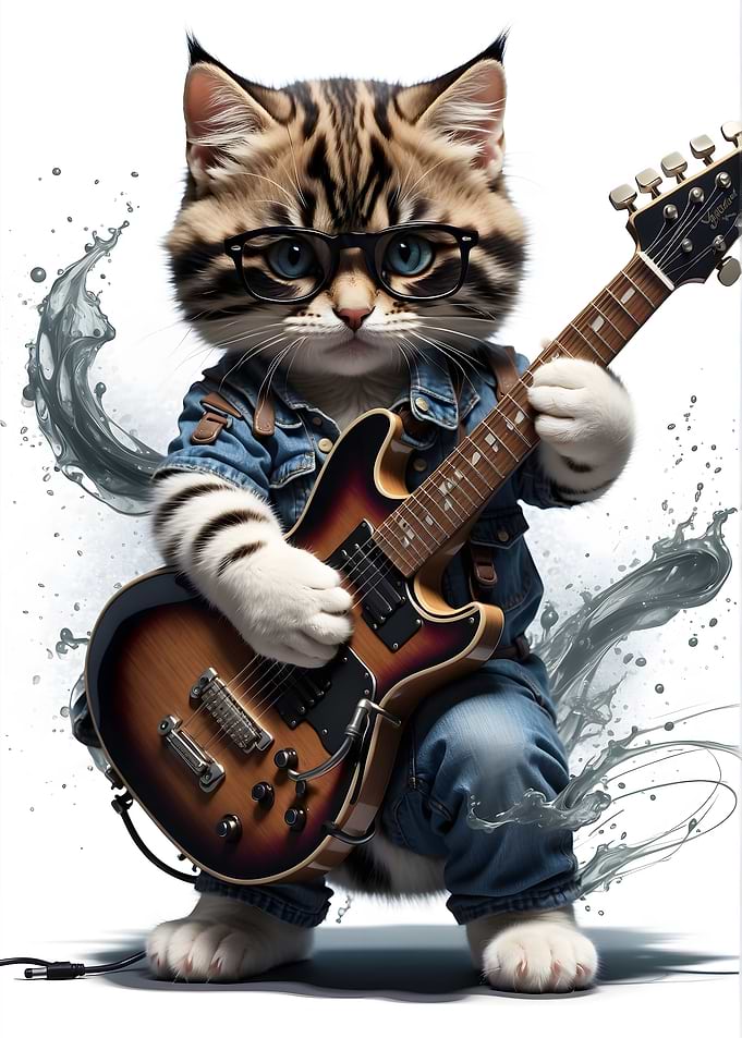 Cat Guitarist