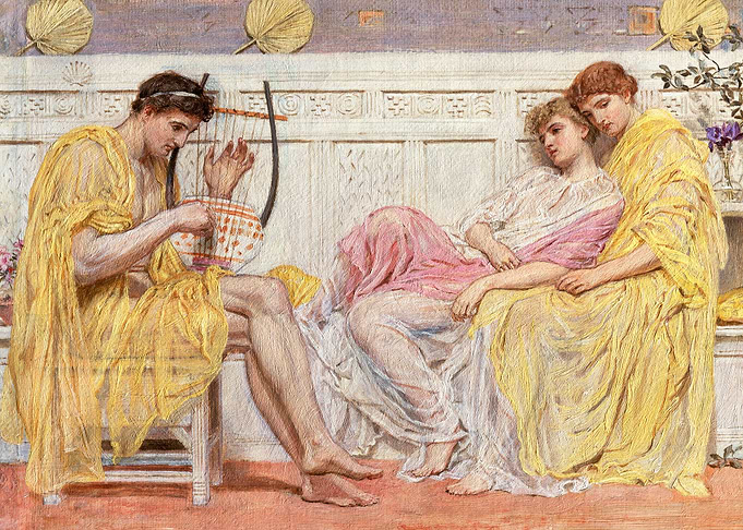 A Musician ca 1867 A Moore