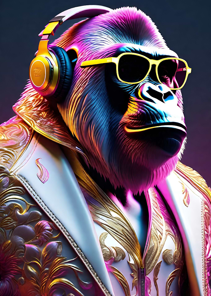 Gorilla Pop Art 5624