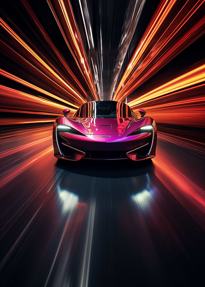 Supercar In A Tunnel