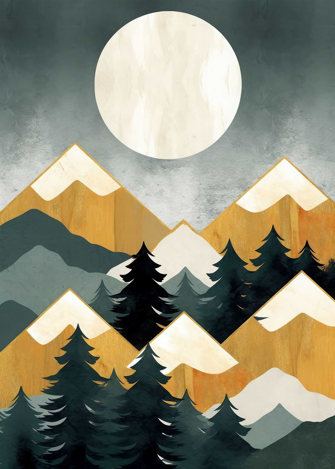 Landscape Mountain Gold