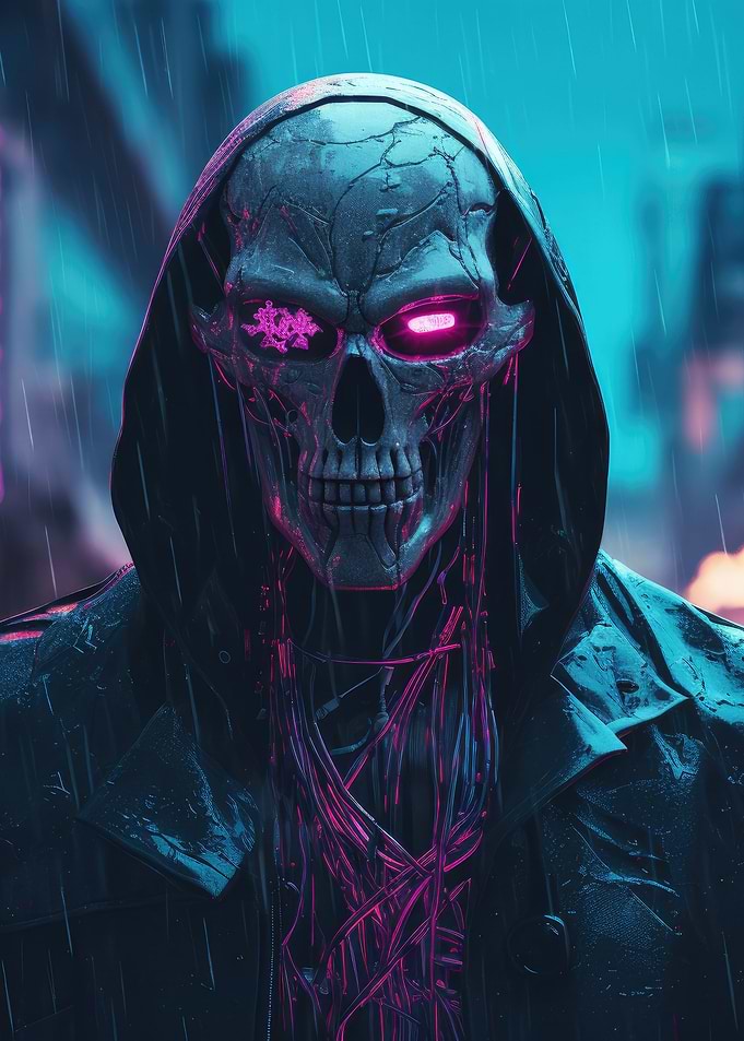 Cyberpunk Skull
