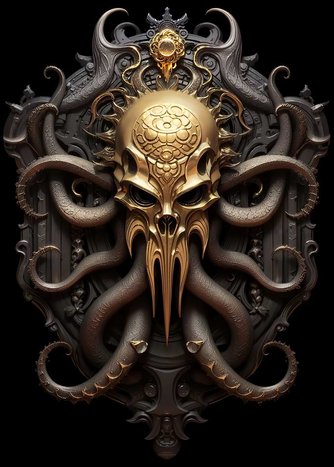 Golden Skull Kraken Lord