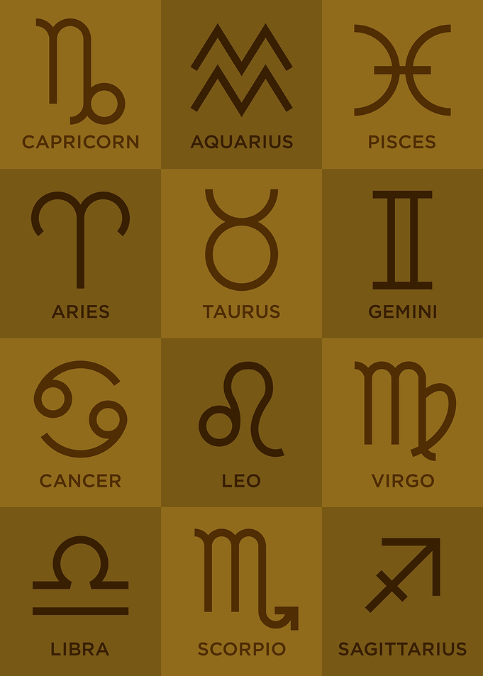 Zodiac Signs Abstract Pop