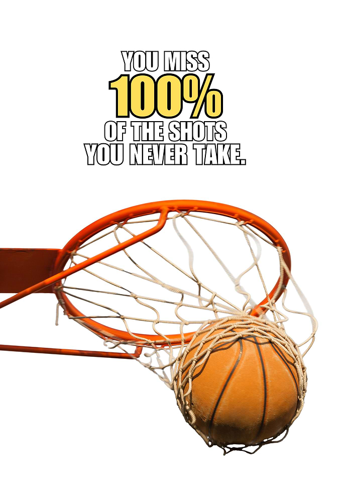 White Basketball Ring