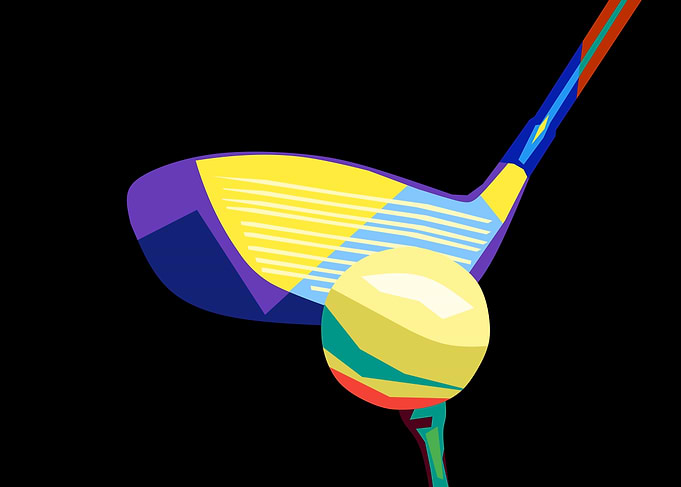 golf in pop art
