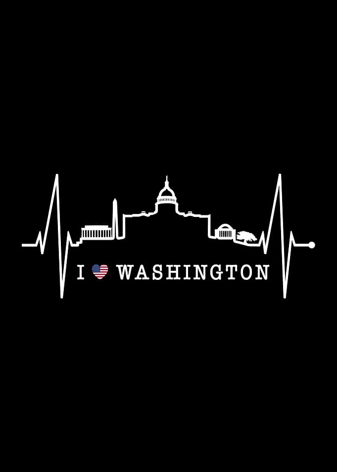 Washington Skyline Heart