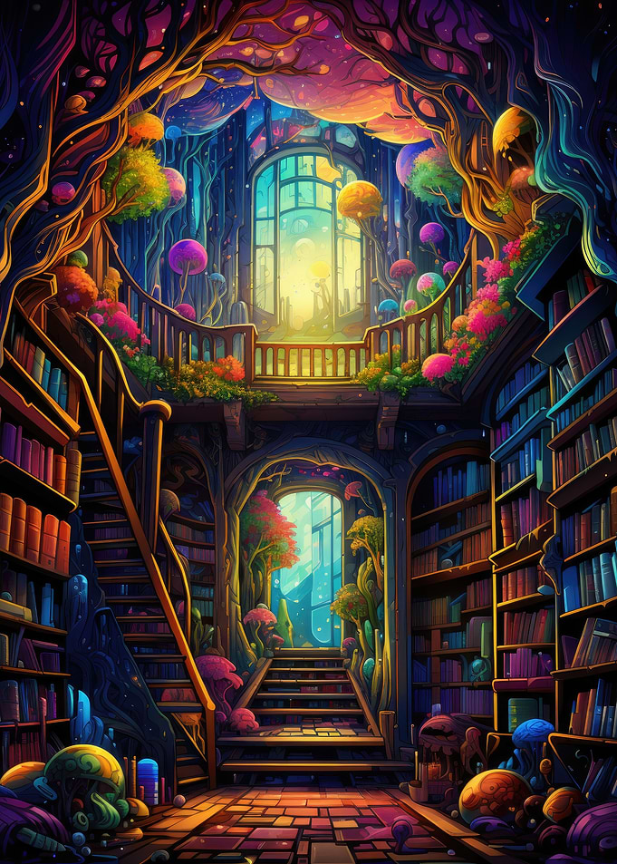 A library of fantasy