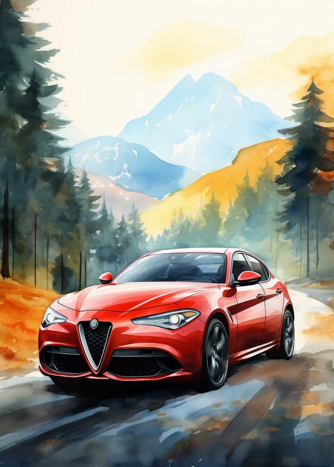 Car Watercolor