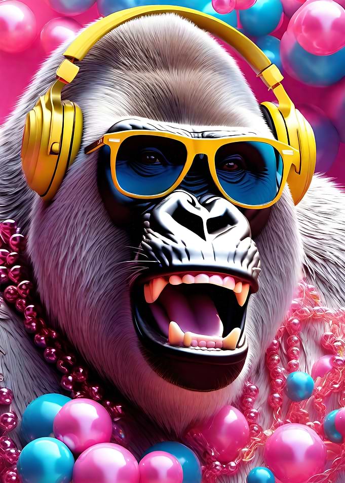 Gorilla Pop Art 5614
