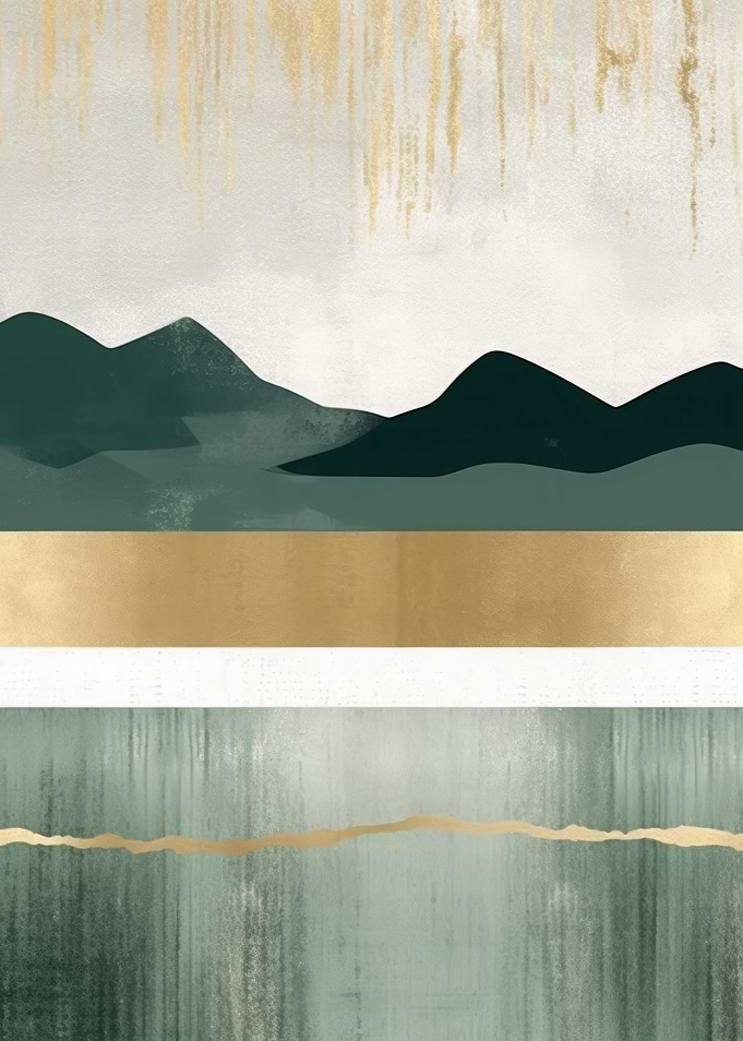 Abstract Gold Decor