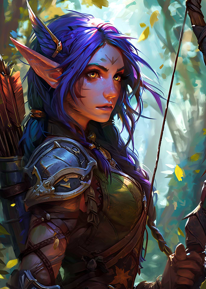 Sylvan Elf Fantasy Model