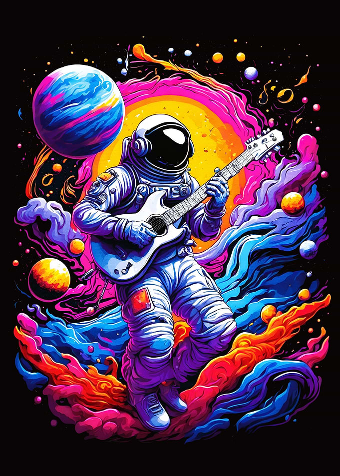 Colorful Cosmic Galaxy