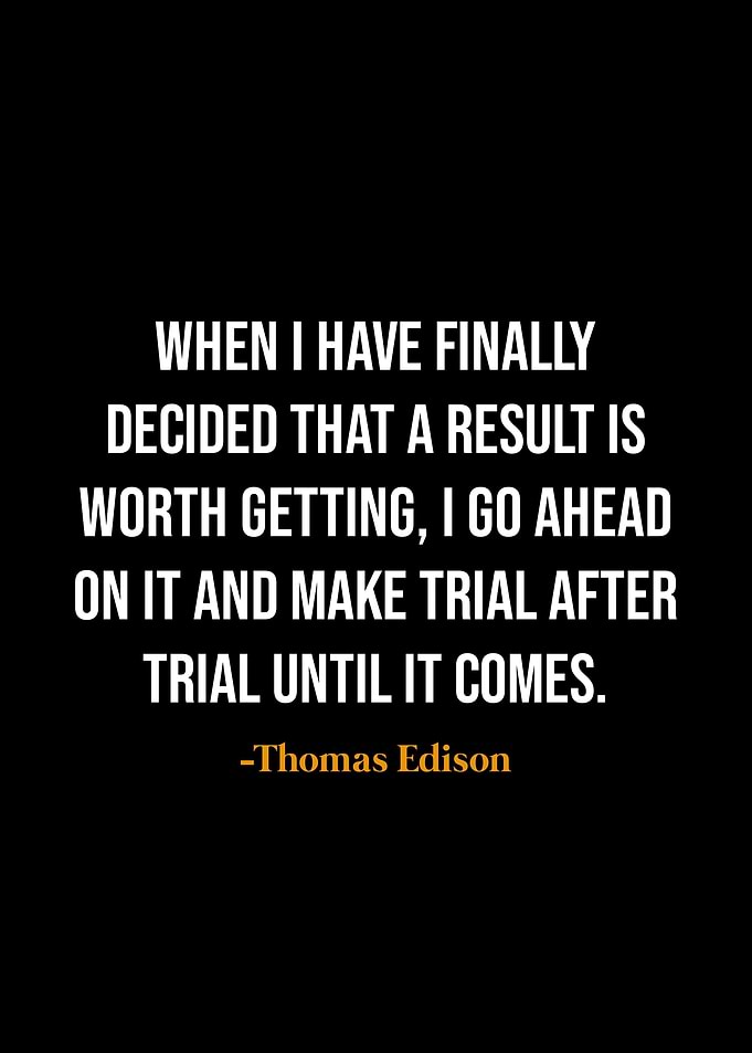 Thomas Edison quotes