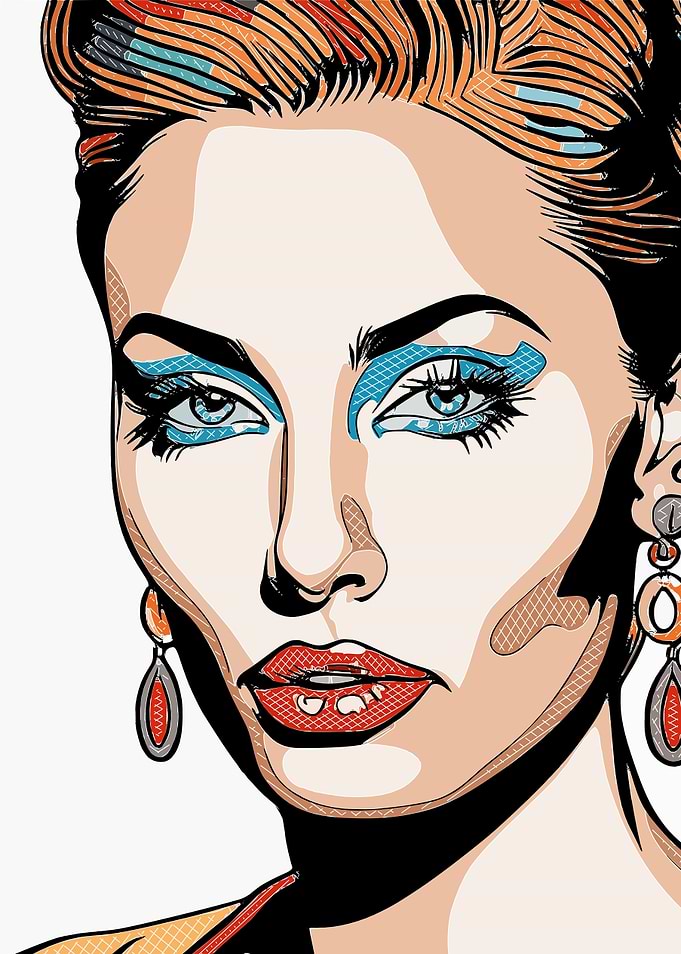 Woman Portrait Pop Art 1