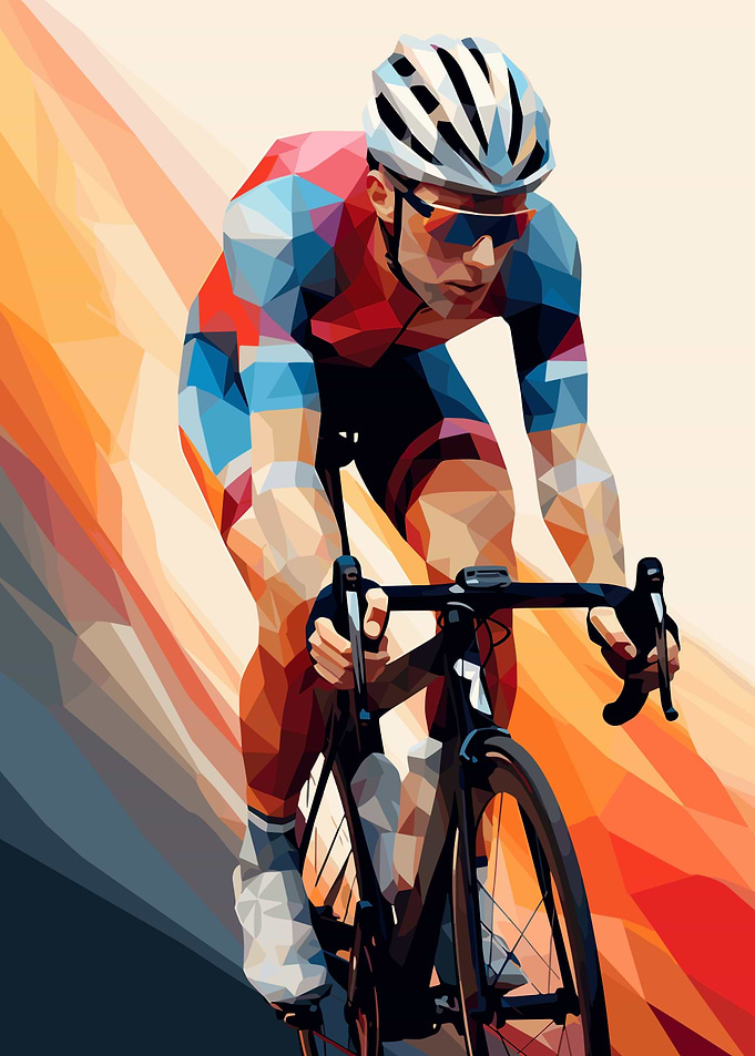 Low Poly Cyclist