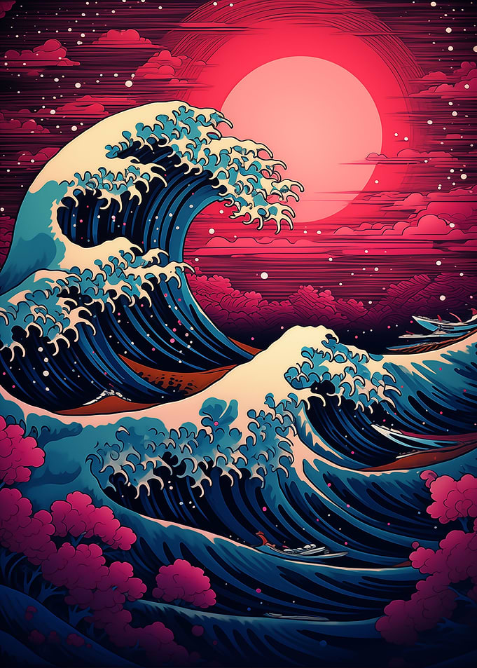 Great Wave Painting
