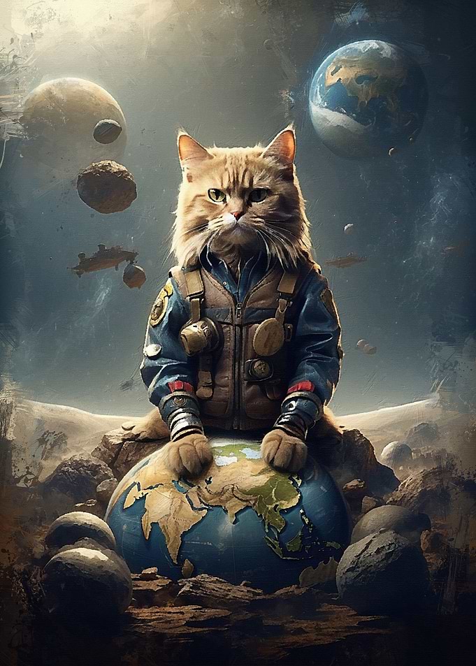 Purrfectly Lost in Space