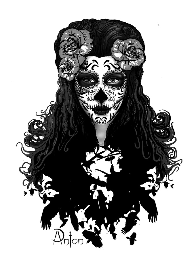 Sugar skull girl