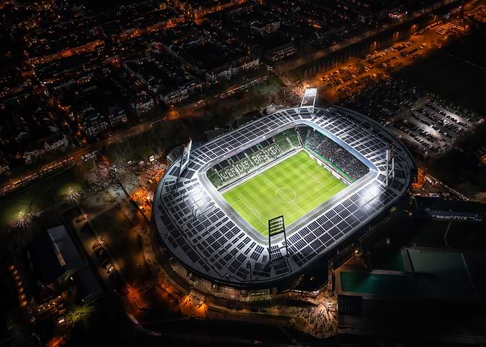 Aerial bremen stadium