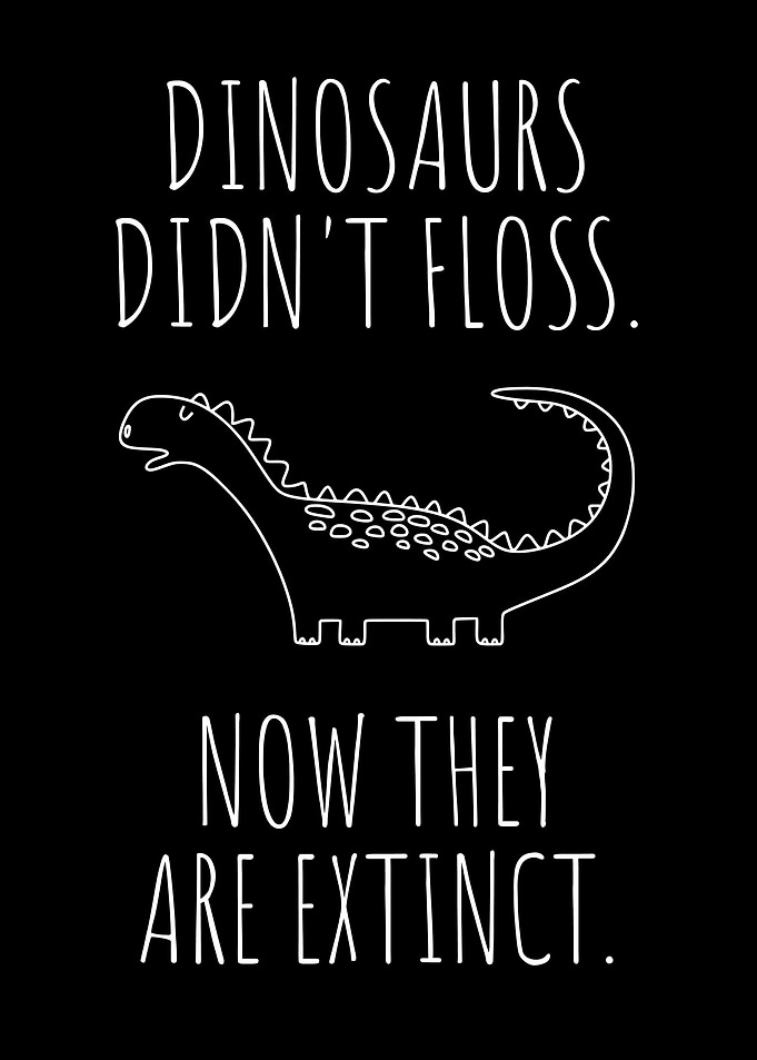 Funny Dentist Floss Poster