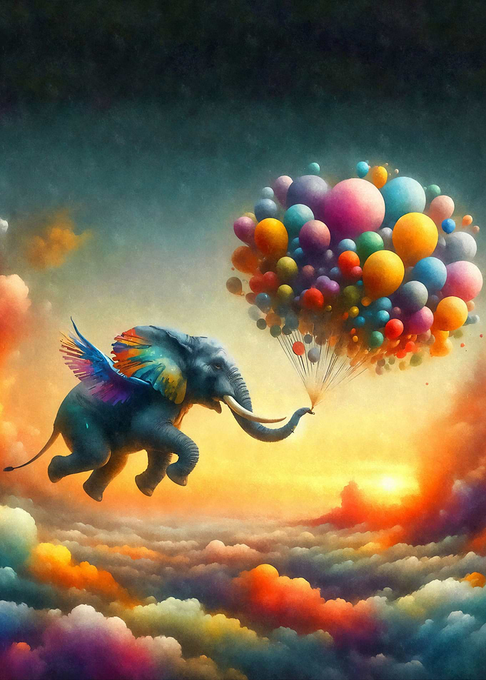 Elephant and Balloons