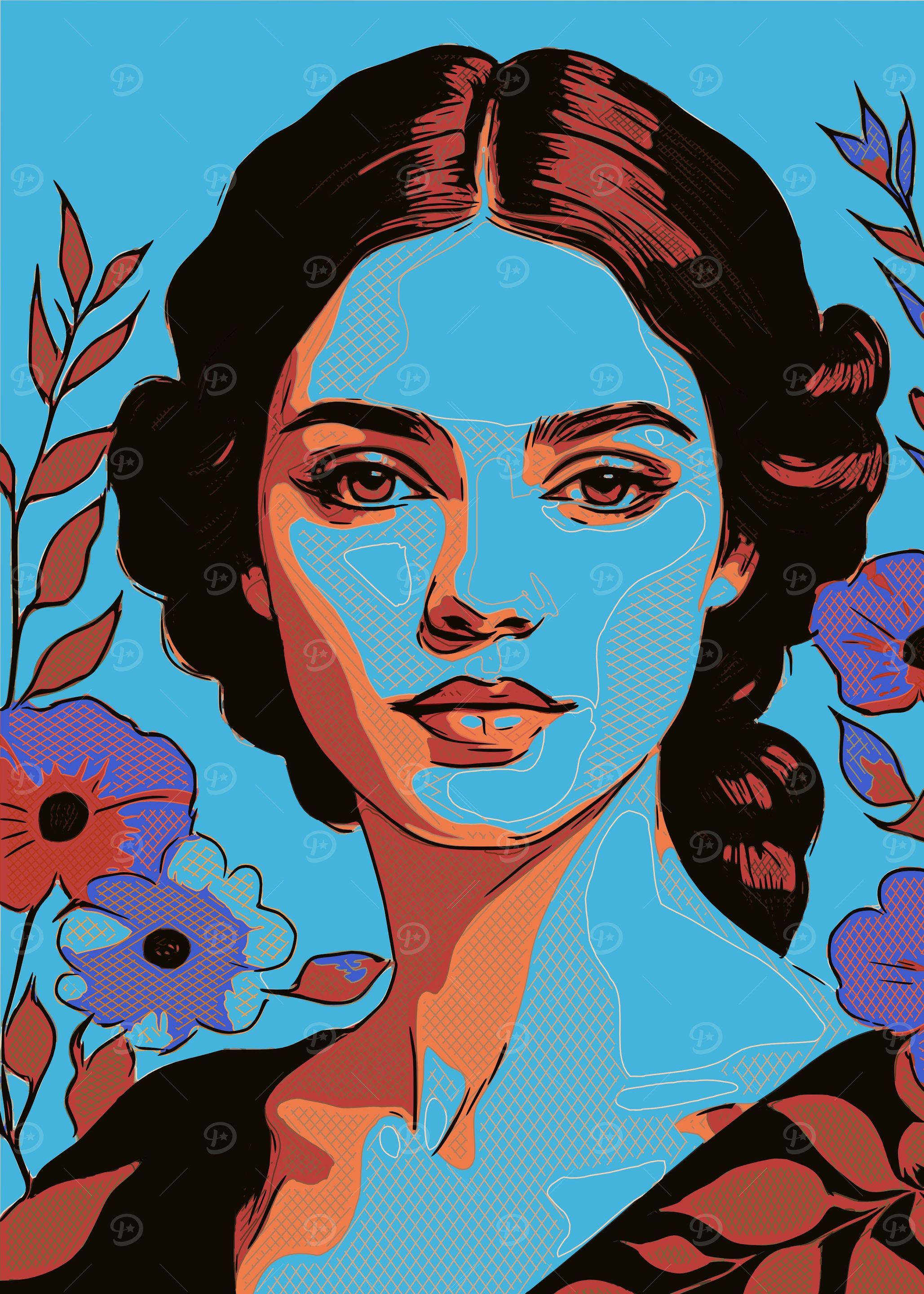 Floral Woman Portrait 4